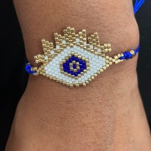 Adjustable beaded 🧿 bracelet